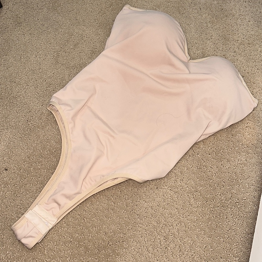 JLUXLABEL Monroe Bodysuit Nude Beige